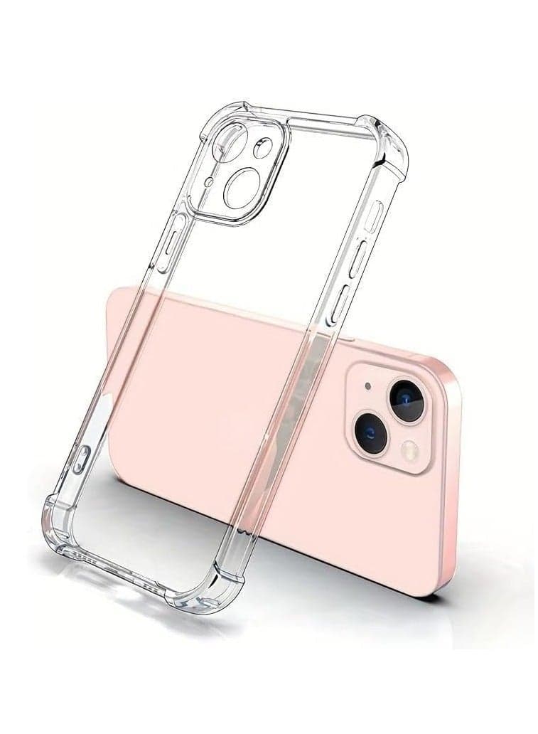 Back Case Shockproof with Best Camera Protection Compatible with Iphone 15 Clear Silicone Shockproof Case with Reinforced Protection Edges for iPhone 15 (Iphone 15) Cases & Covers (2)