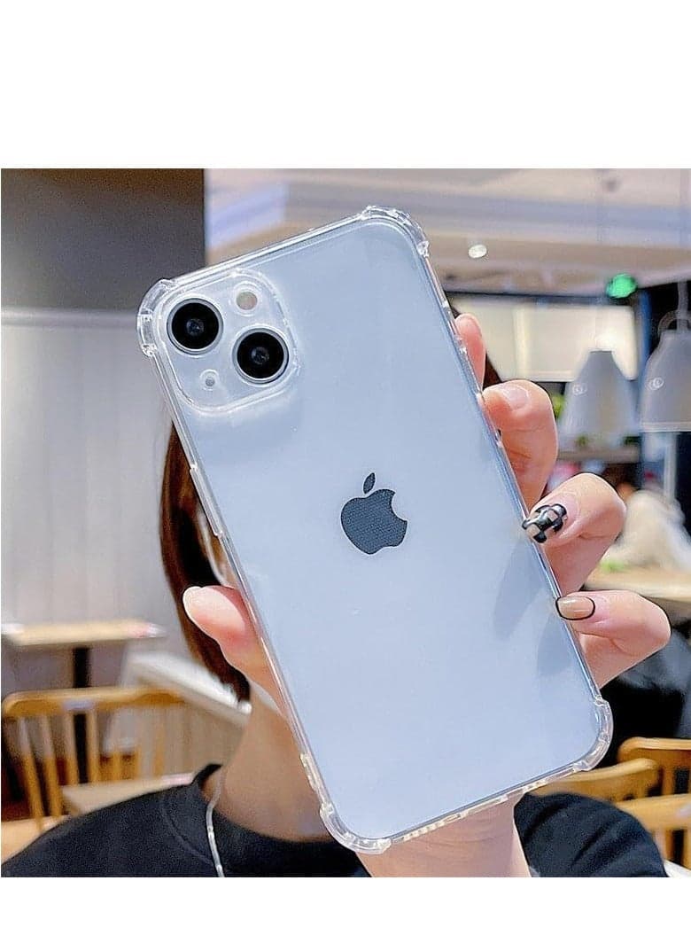Back Case Shockproof with Best Camera Protection Compatible with Iphone 15 Clear Silicone Shockproof Case with Reinforced Protection Edges for iPhone 15 (Iphone 15) Cases & Covers (4)