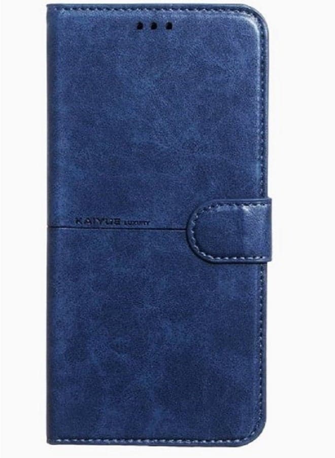 Samsung Galaxy A07 Kaiyue Flip Leather Full Cover - Blue
