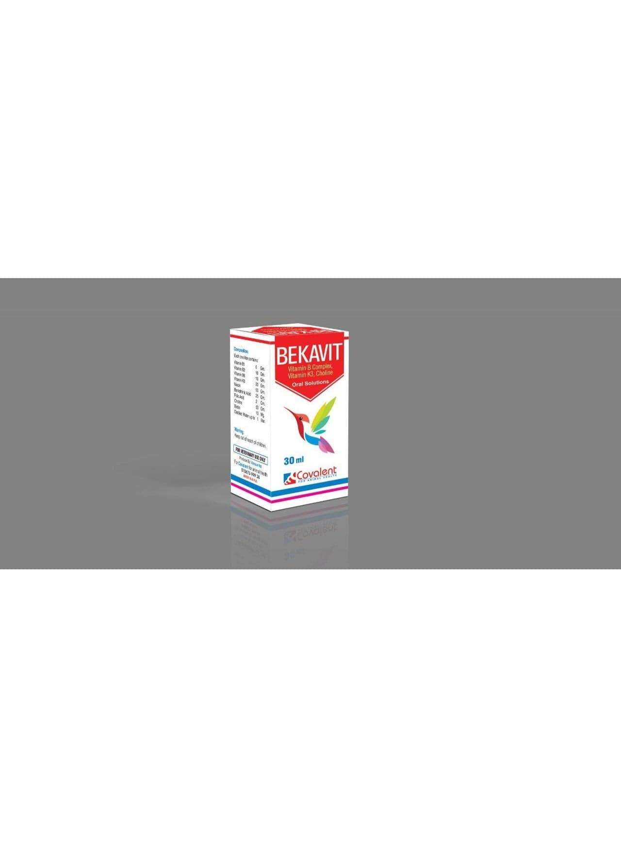 COVALENT Beka Vit Liquid Vitamin B-Complex with Vitamin K3 and Choline Supplement for Birds 30 ml Pet Supplies