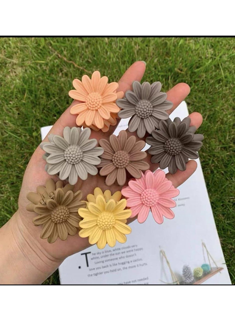 Daisy Flower Hair Clip Set (5 pieces) - Assorted Pastel Colors for a Perfect and Trendy Hold. Men's Accessories (٢)