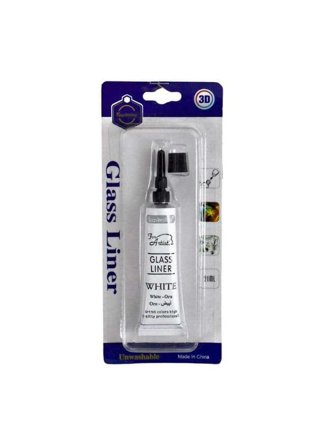 3D Glass Liner 21ml – High Quality Non-Toxic Unwashable Artist Color Arts & Crafts Supplies