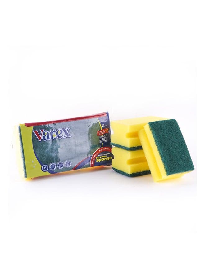 Varex kitchen Sponge Nail Saver 3 Piece Household Cleaning Sponges