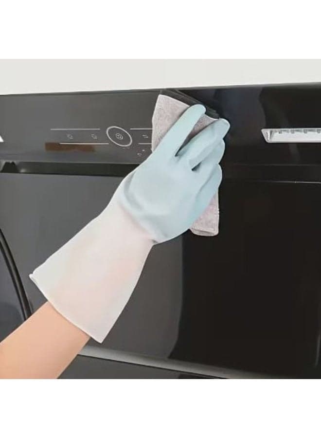Dishwashing and cleaning glove set with non-slip rubber design (2 pieces) (6)