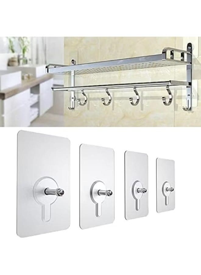 Generic Heavy Duty Transparent Adhesive Wall Hooks – 10 Pcs – Waterproof & Rustproof – Strong Sticky Hooks for Kitchen, Bathroom & Storage (3)