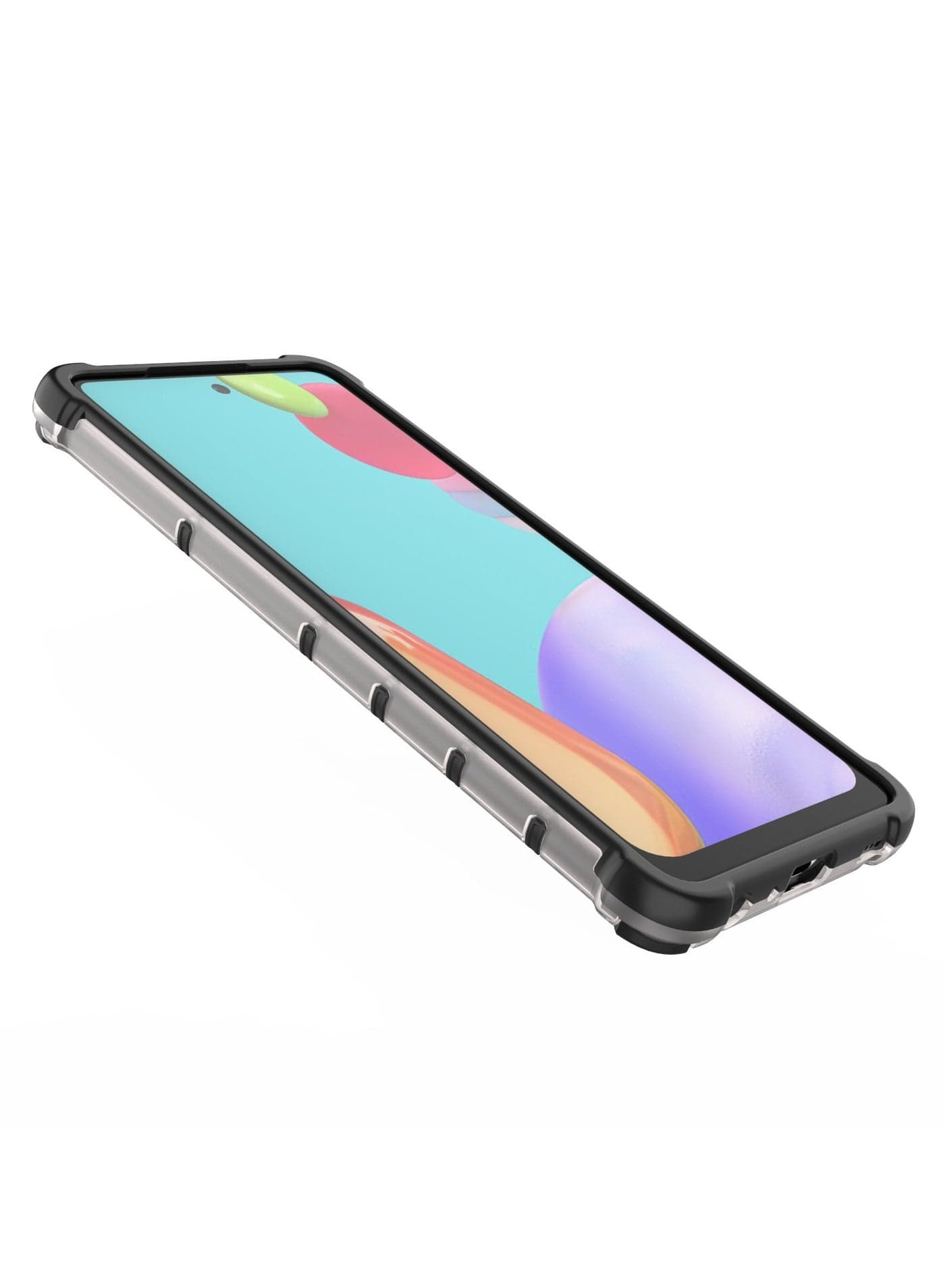 Case Cover Honeycomb Case Shockproof Camera Protection Cover Compatible with Samsung Galaxy A52 / A52s( Transparent ) (٥)