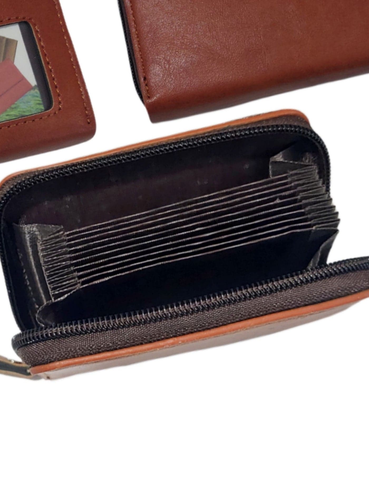 Leather light easy portable cards holder wallet Women's Wallets, Card Cases & Money Organizers (٢)