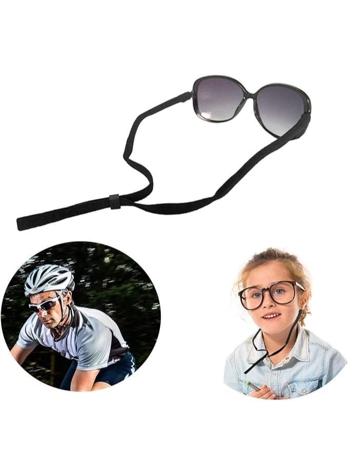 Black Eyeglasses Chain – Sports Retainer, Anti-Slippery, Universal Unisex Fit