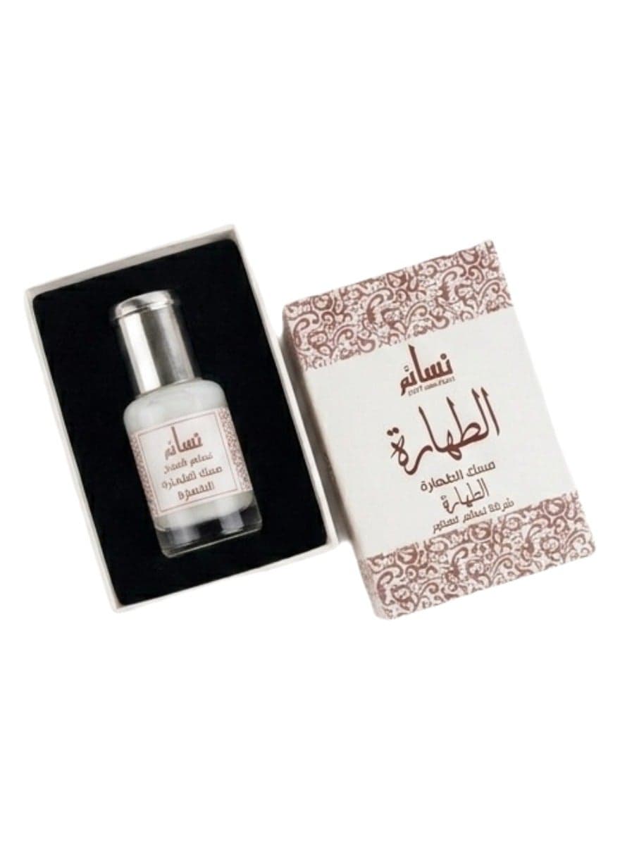 Nasaem Musk Al Taharah White 6ml Concentrated Perfume Oil Long Lasting White Musk Fragrance Alcohol Free Premium Musk Attar Soft Clean Fresh Scent Luxury Body Oil Unisex Travel Size Elegant Everyday Fragrance Eau de Parfum (7)