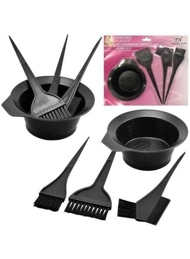 Generic Professional Hair Dye Coloring Kit – Mixing Bowl with Brushes and Comb, Reusable Hair Color Application Tools Set for Salon and Home Use Hair Care Accessories (٧)
