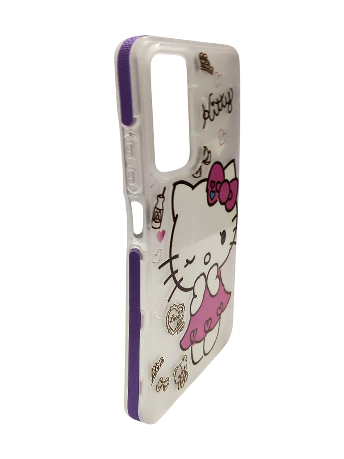Cute Cat Design TPU Back Cover for Oppo A58 - Multicolor (2)