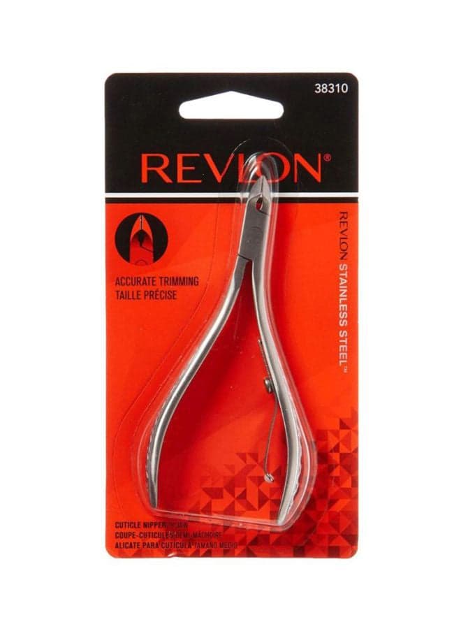 Half Jaw Nail Cuticle Nipper Silver Makeup Tools & Accessories (5)