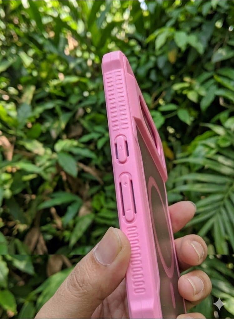 Magnetic Case for Google Pixel 8 Pro , Compatible with MagSafe,Translucent Matte Anti-Fingerprint Back Slim Shockproof Protection Phone Case - Pink Cases & Covers (٤)