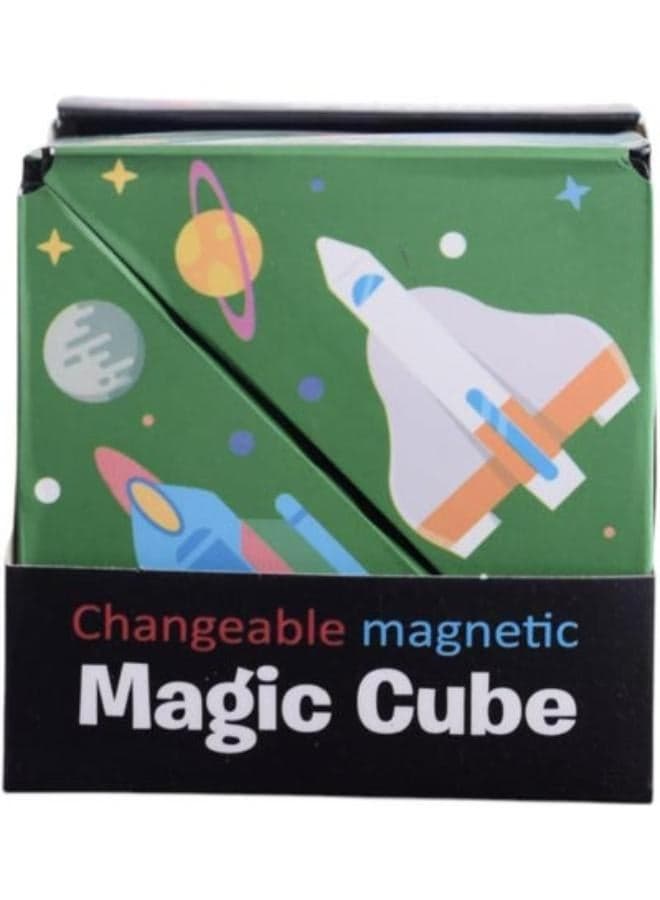 Changeable Magnetic Magic Cube - Multicolor Generic-AS-MS-1-299-Multicolor