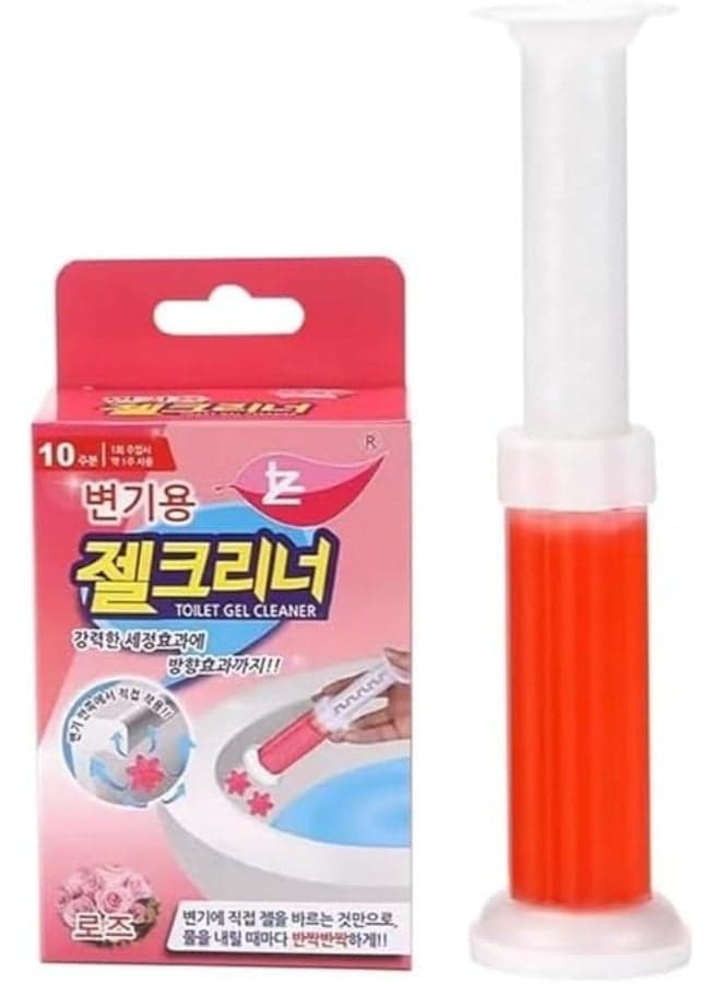 Toilet Bowl Gel Freshener Syringe – Rose Scent Toilet Cleaner Liquids (٢)