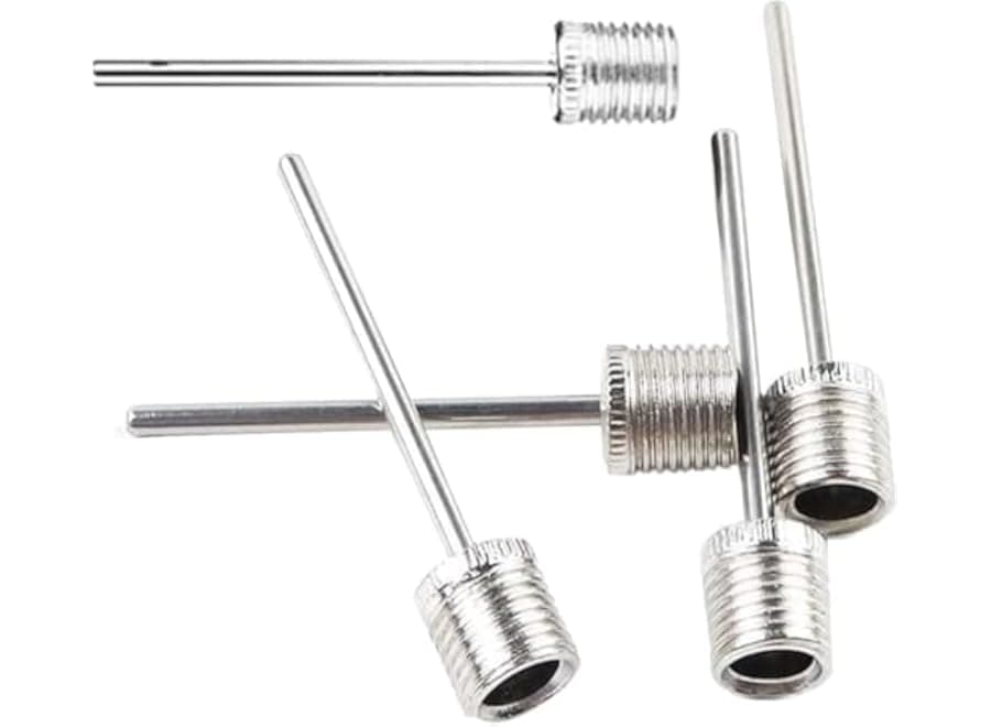 Set of 5 stainless steel sports ball inflation needles—suitable for soccer balls, basketballs, volleyballs, and other balls; durable, rust-resistant, and easy to use. Football