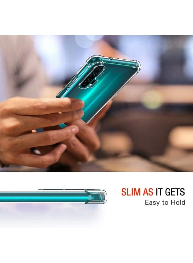 Shockproof Transparent Case Compatible with Huawei Honor 20 - Honor 20 Pro - Honor 20s - Nova 5T Cases & Covers (٥)