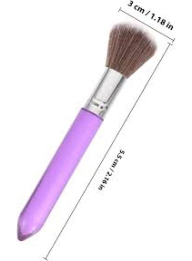 Makeup Brush for Applying and Blending Cosmetics, Soft Dense Bristles, Comfortable Easy-to-Use Handle, Suitable for Everyday Makeup, Assorted Colors (Color May Vary) Arts & Craft Brushes
