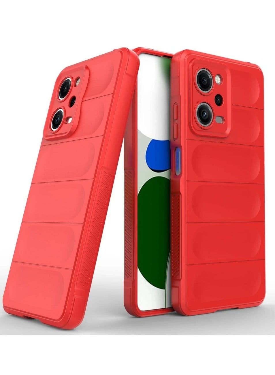 Magic Shield Tpu Silicone Shockproof Phone Case For Xiaomi Redmi Note 12 Pro 5G / Poco X5 Pro 5G (Red) Cases & Covers (٣)