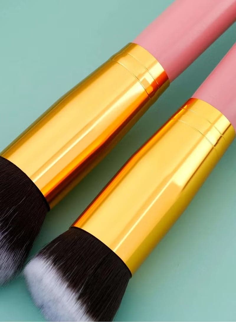 Professional 10-Piece Makeup Brush Set – Foundation, Concealer, Eyeshadow & Powder Brushes – Colorful Design (3)
