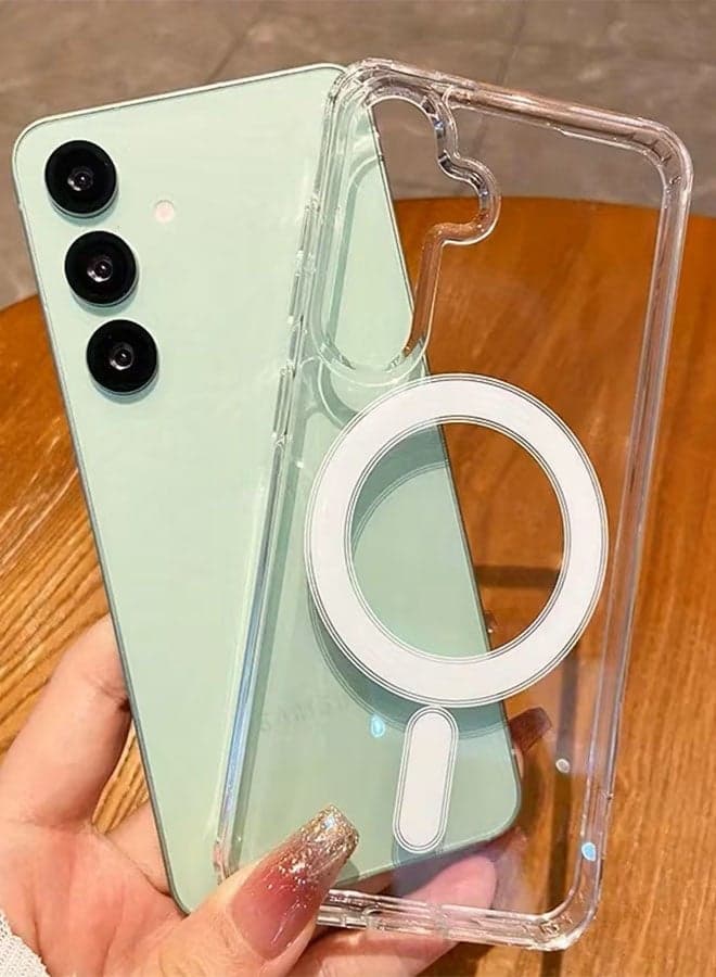 Clear Case for Samsung Galaxy A26 5G, MagSafe Cover Supports Magnetic Wireless Charging, Shockproof Protection, Scratch Resistant - Clear