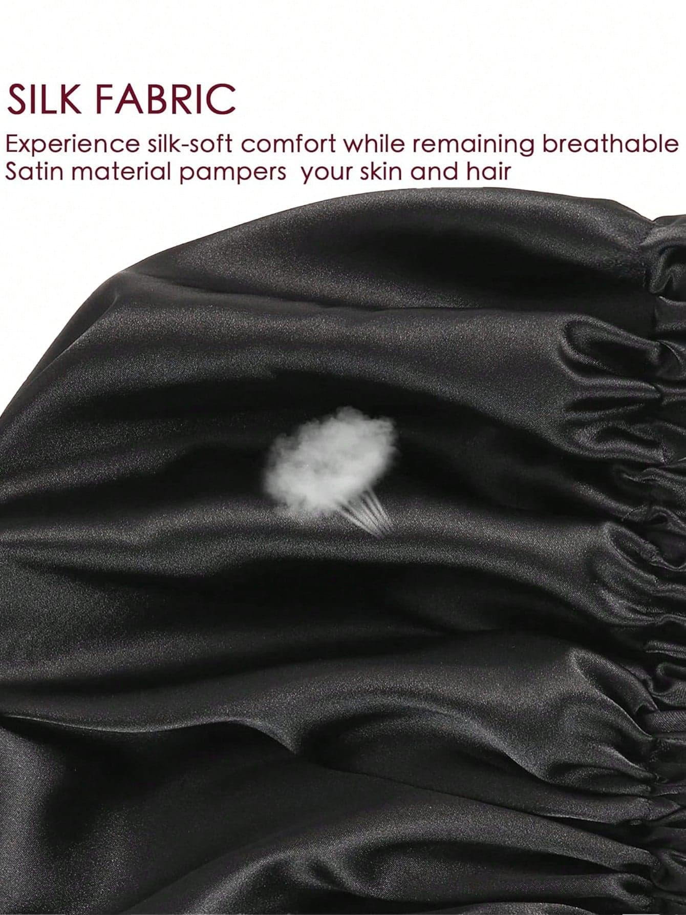 Stretch Satin Sleep Cap – Comfortable Hair Bonnet with No Tight Pressure (٦)