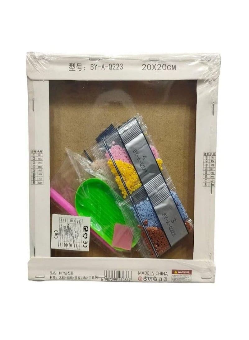 3D Diamond Painting Kit for Kids Develop Focus Skills and Patience, Improve Visual Coordination 20 X 20 cm (Cinnamoroll) Drawing & Painting Supplies (٢)