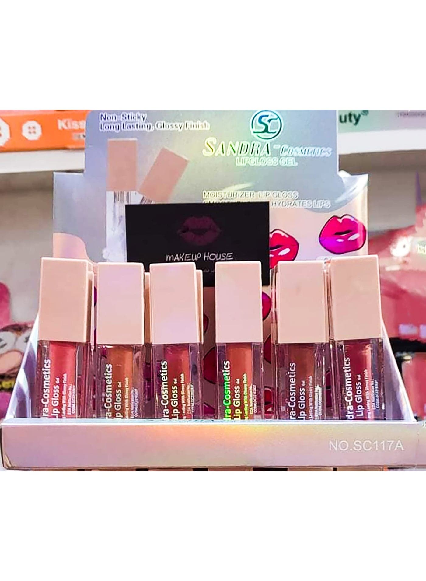 ليب جلوس سائل جل ساندرا درجة 32 متعدد الالوان Lip Glosses (6)