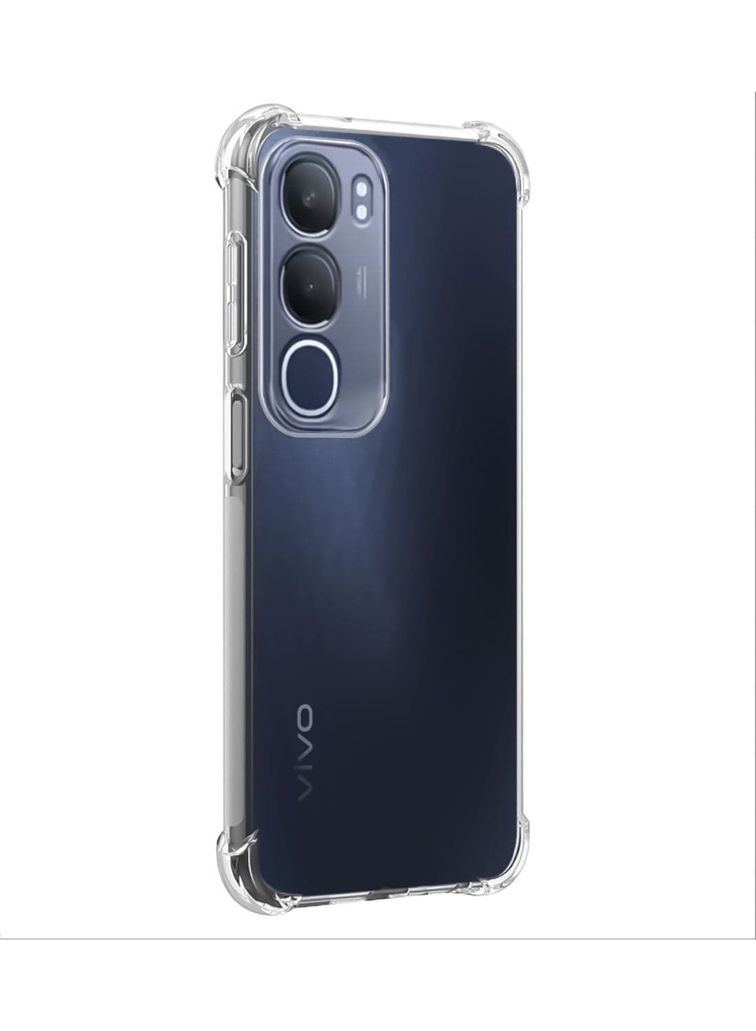 Case Compatible with Vivo Y19s 4G, Cover Silicone Transparent TPU Gorilla Anti-shock Protector Camera Shockproof Corners - Clear