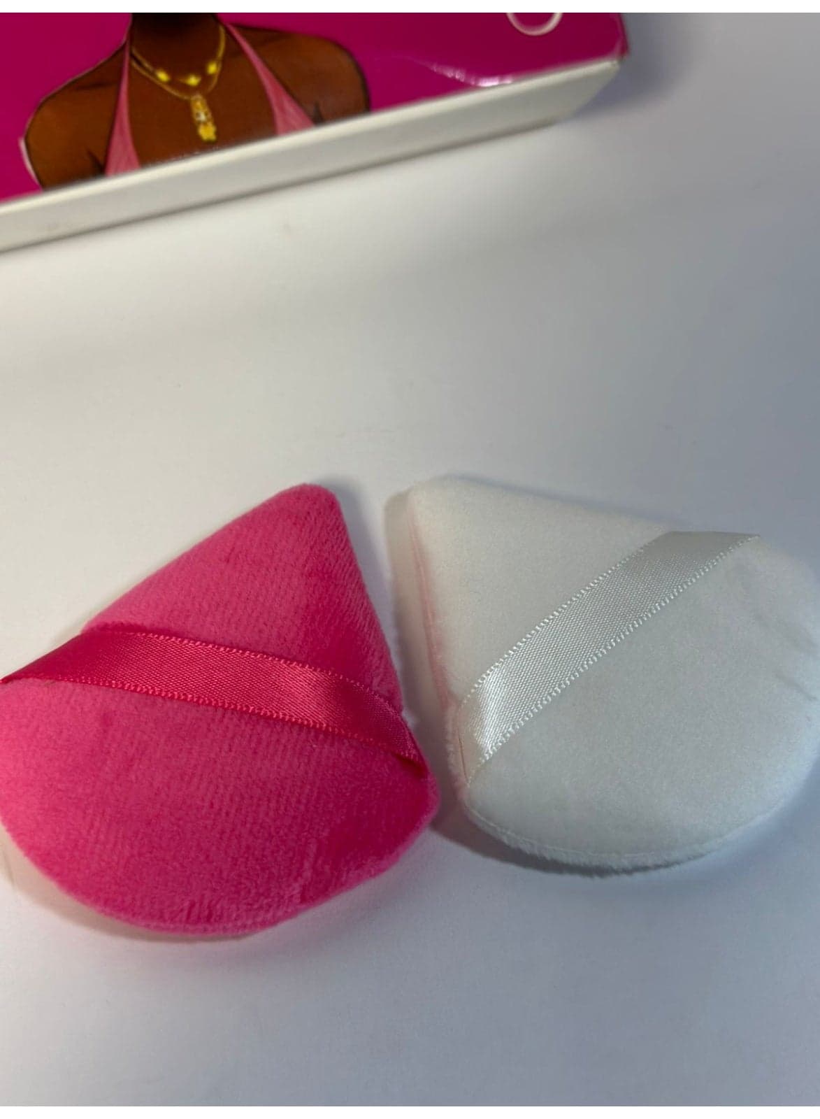 2pcs Powder Puff Soft Face Triangle Makeup Puff for Loose Powder Body Cosmetic Foundation Sponges Beauty Blender Makeup Tool Multicolors Make Up Sponges