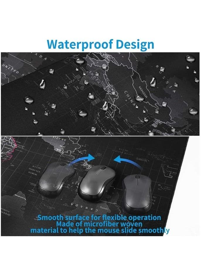 Large Gaming Mouse Map Pad 700X300×3MM ,with Non-Slip Base,Waterproof and Foldable Pad,Desktop Pad Suitable for Gamers,Suitable for Desktop,Office and Home (4)