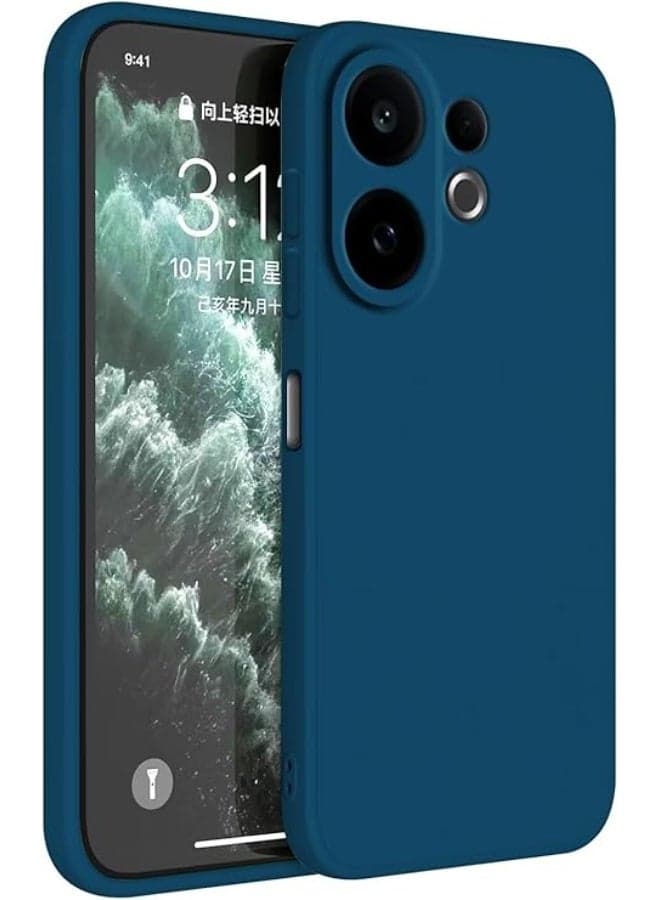 Protective back cover case – compatible with Vivo V60 5G– made of shock-resistant liquid silicone, lined with fur inside, and with full camera coverage – from X-Tech