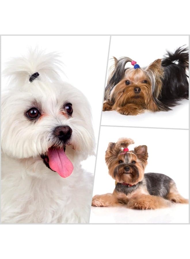 Cotton Hair Ties for Girls Kids, Seamless Hair Ties and Scrunchies, Small Elastic Ponytail Holders 100pcs (٣)