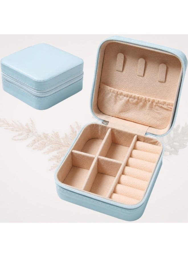 Pixels Packaging Small Elegant Jewelry Box, Practical Size, Portable Mini Jewelry Organizer for Women – Ring, Necklace, Earring, Bracelet & Jewelry Storage Case Jewellery Organizers