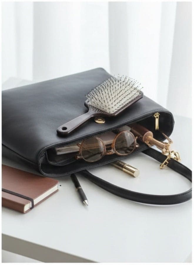 Ergonomic Paddle Hair Brush – Flexible Cushion Base & Ball-Tipped Nylon Bristles – Comfortable & Effective Hair Styling (٣)