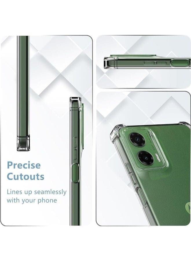 Transparent protective case for Moto G35 phone, super slim, made of shockproof clear gel for Motorola Moto G35 5G (2)