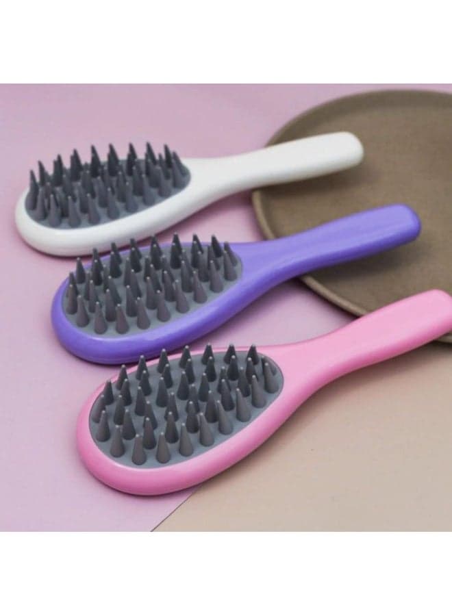Silicone Scalp Massage Shampoo Brush, Scalp Cleaning Brush for Hair Removal, Hair Cleaning Tool for All Hair Types
