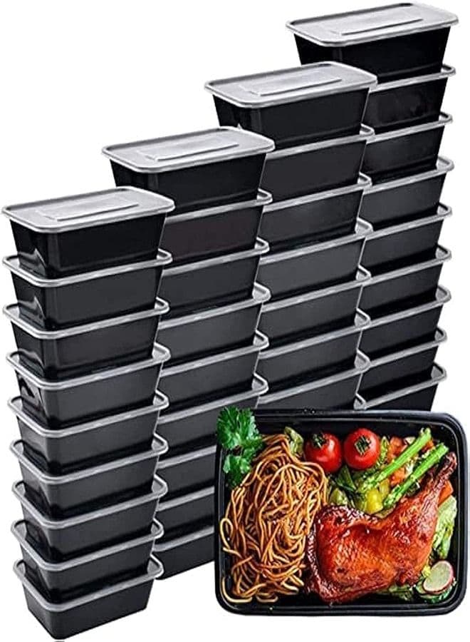 Microwave Insulated Healthy Food Storage Containers with Lids (1000ml) 3 pieces Kitchen Storage & Organisation