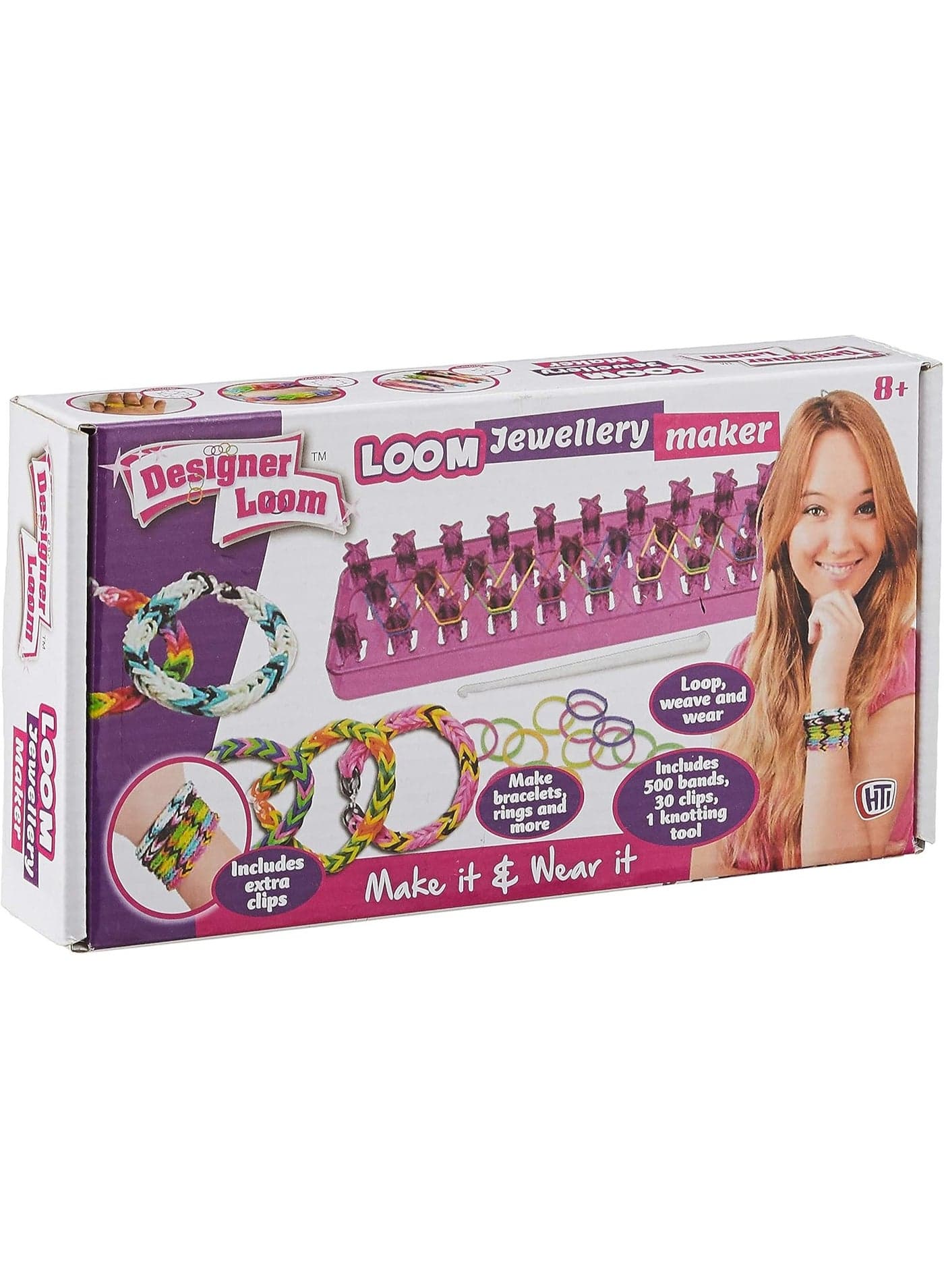 Designer Loom Jewellery Maker Bracelet, 500 Pieces, Age 5+ Years