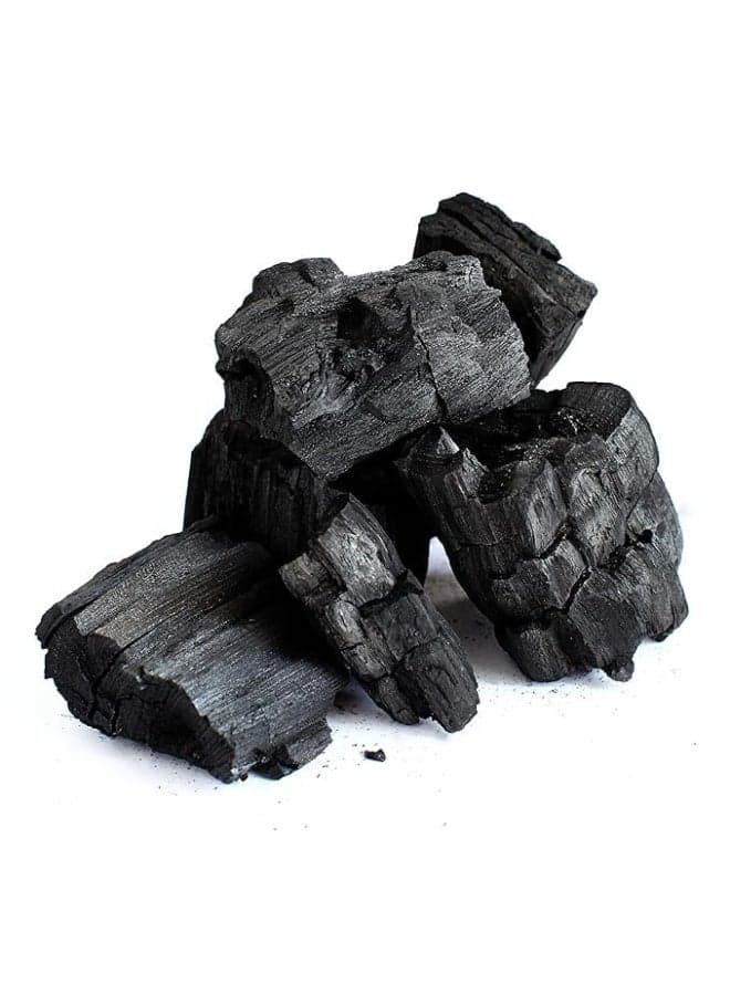 Natural charcoal pieces for hardwoods, 1 kg bag. Strong ignition and long-lasting heat for grilling and burning incense. Charcoal, Fuel & Firestarters (٢)