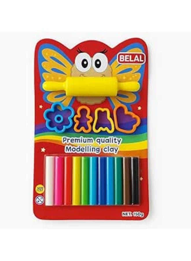 🎨 Professional modeling clay, safe for children - 1 piece in assorted bright colors Clay & Dough