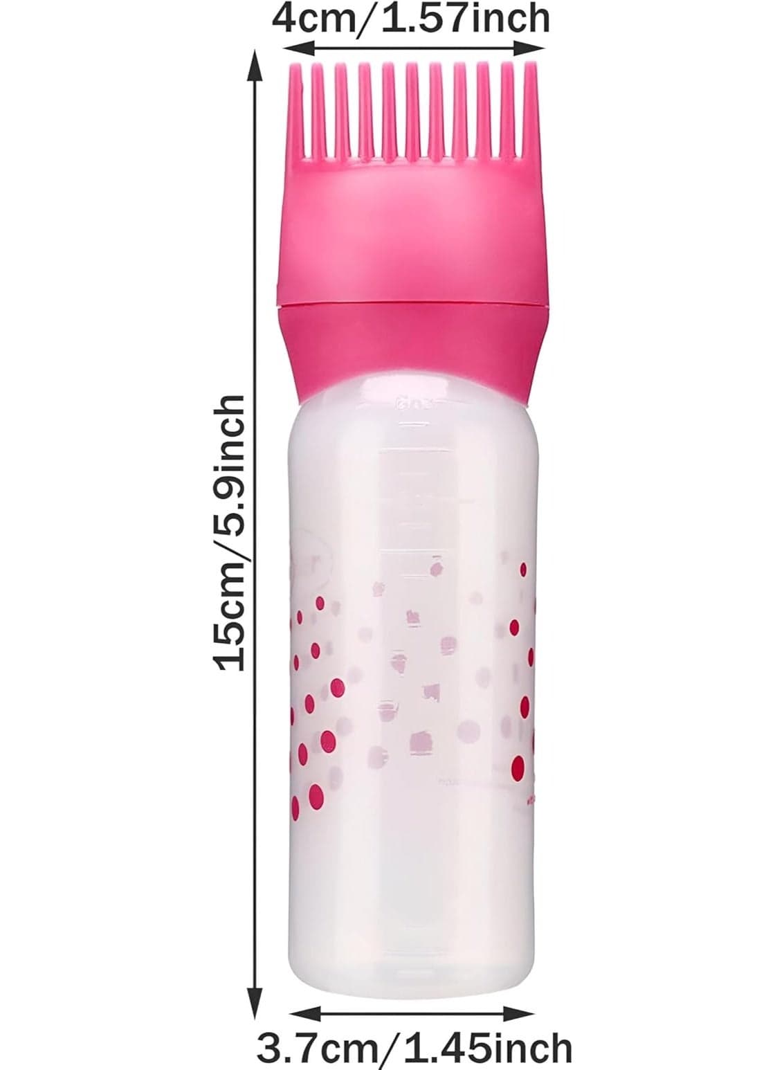 Multi-color hair oil dispenser - an effective bottle for scalp treatment and dye application; lightweight design to simplify your hair care routine (1 piece) Hair Care Accessories (٢)