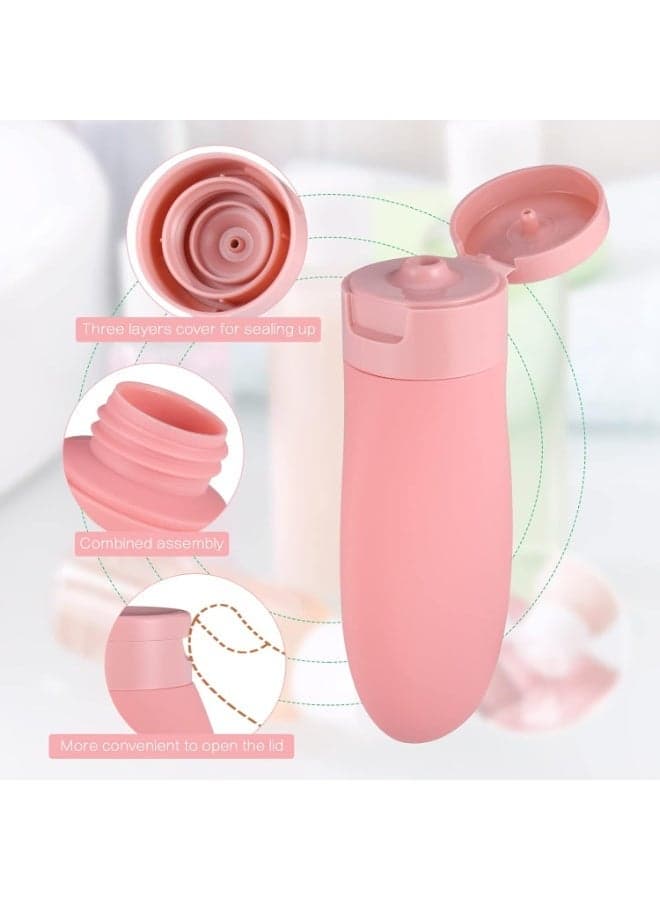 11PCS Travel Bottles Set for Toiletries – Refillable Leak-Proof Travel Size Containers with Storage Bag, BPA-Free Empty Bottles for Shampoo, Conditioner, Lotion and Liquids (6)