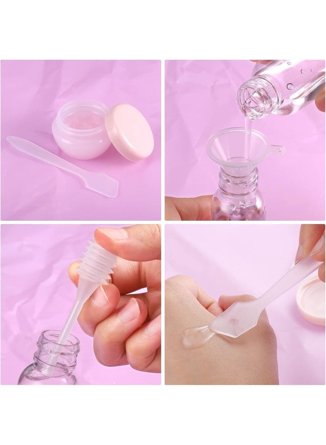 11PCS Travel Bottles Set for Toiletries – Refillable Leak-Proof Travel Size Containers with Storage Bag, BPA-Free Empty Bottles for Shampoo, Conditioner, Lotion and Liquids (4)