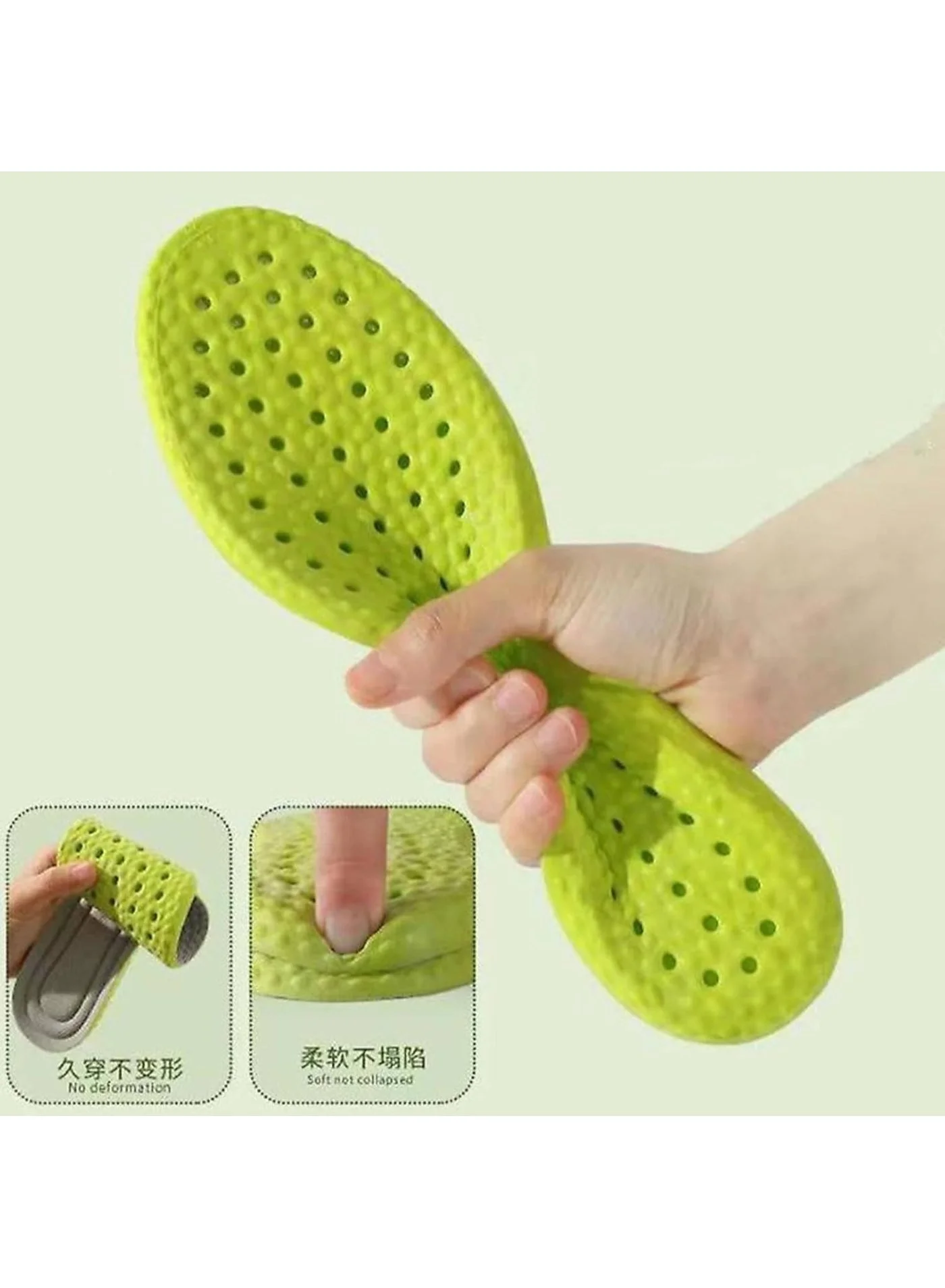 Popcorn Foam Shock Absorbing Breathable Shoe Insoles, Comfort Inserts for Sports & Daily Use, 1 Pair Women's Shoe Care & Accessories (٦)