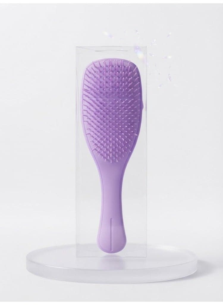 Detangling Hair Brush with Ergonomic Handle - Pastel Purple