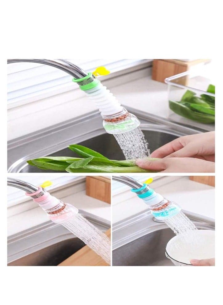 Activated Carbon Water Faucet, Upgrade 360 Degree Adjustable Kitchen Faucet Nozzle Water Filter, Splash-Proof Multi-Function Filter Cartridge (٣)