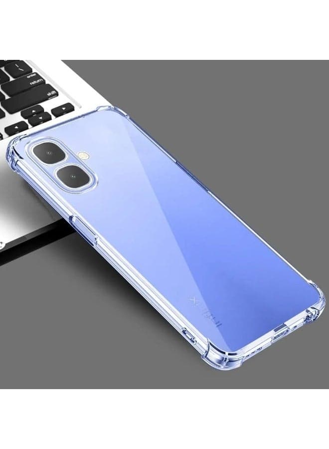 Case Compatible with TECNO SPARK Go 2, Cover Silicone Transparent TPU Gorilla Anti-shock Protector Camera Shockproof Corners - Clear (5)