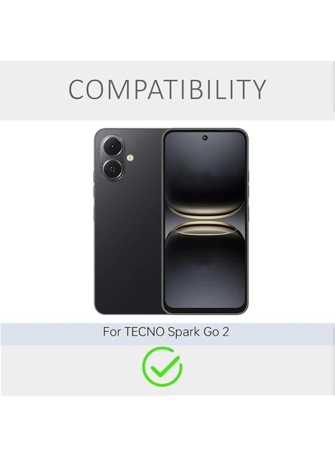 Case Compatible with TECNO SPARK Go 2, Cover Silicone Transparent TPU Gorilla Anti-shock Protector Camera Shockproof Corners - Clear (6)