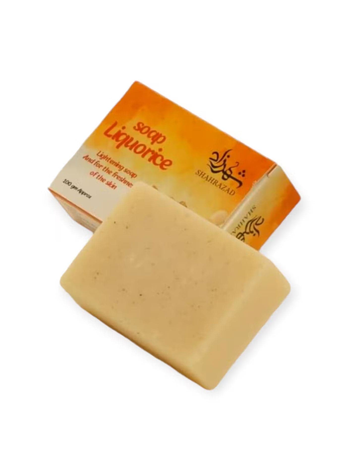 Natural licorice soap to clean skin pores, lighten and moisturize dark areas and spots 100 grams from Shahrzad Face Wash